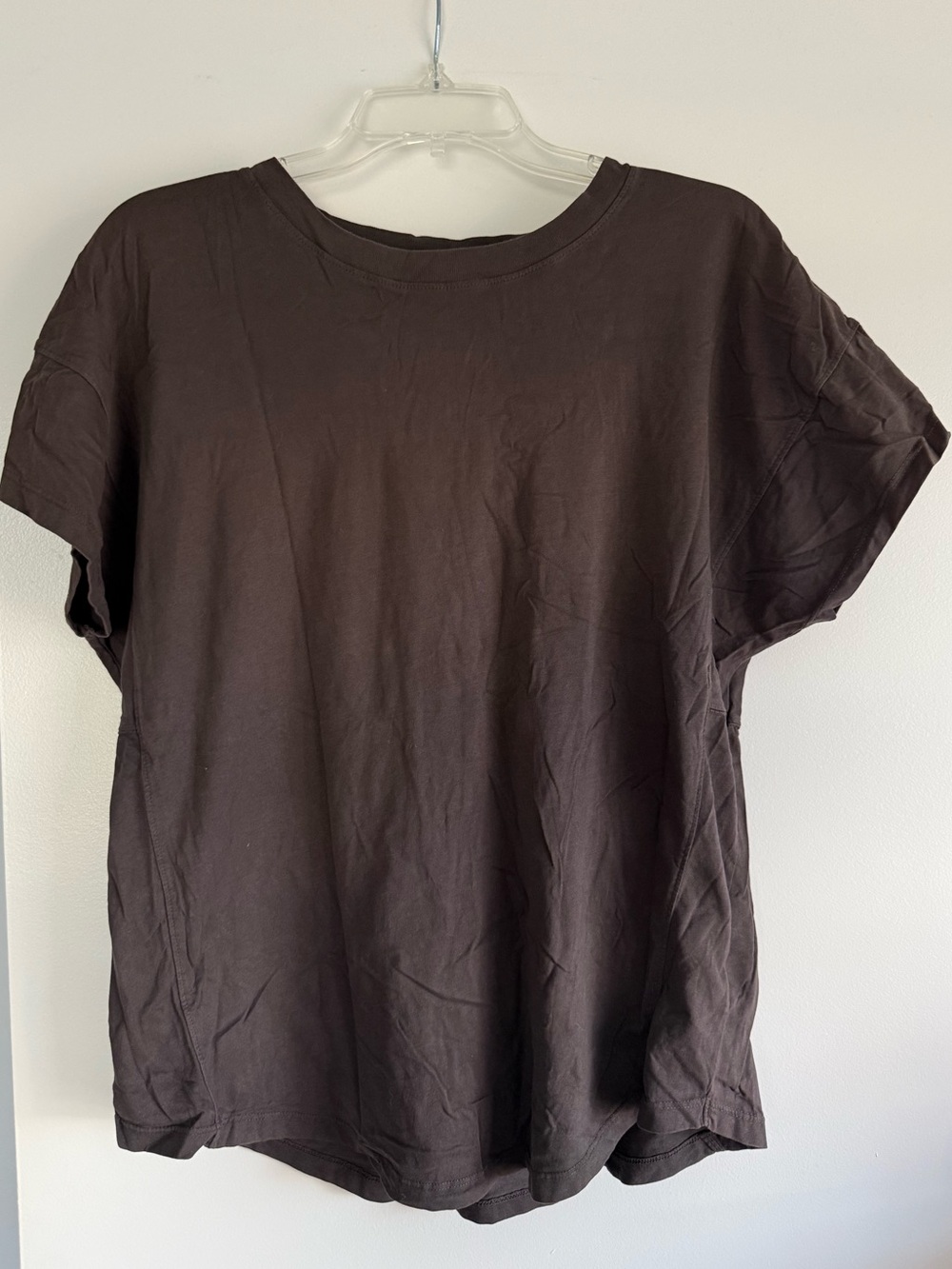 Madewell MWL Seamed Short Sleeve Tee - Black Coal Gray